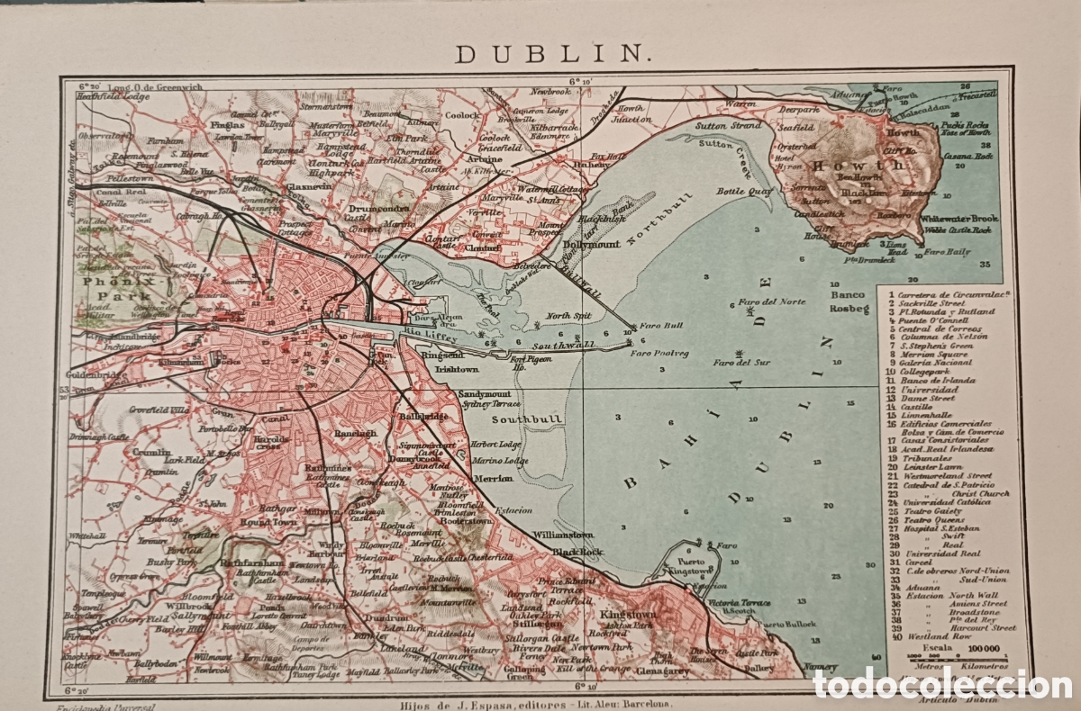 Mapas contempor&aacute;neos: Antiguo Plano de Dubl&iacute;n - Foto 1