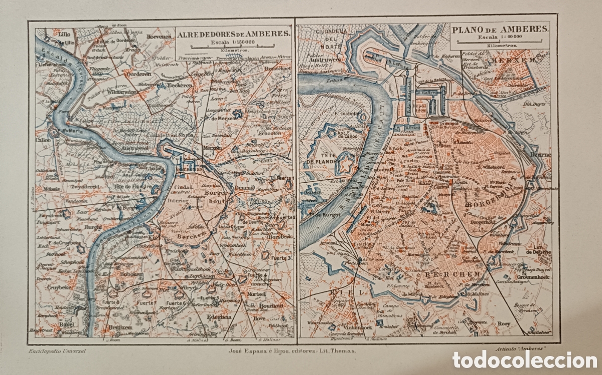 Mapas contempor&aacute;neos: Antiguo Plano de Amberes - Foto 1