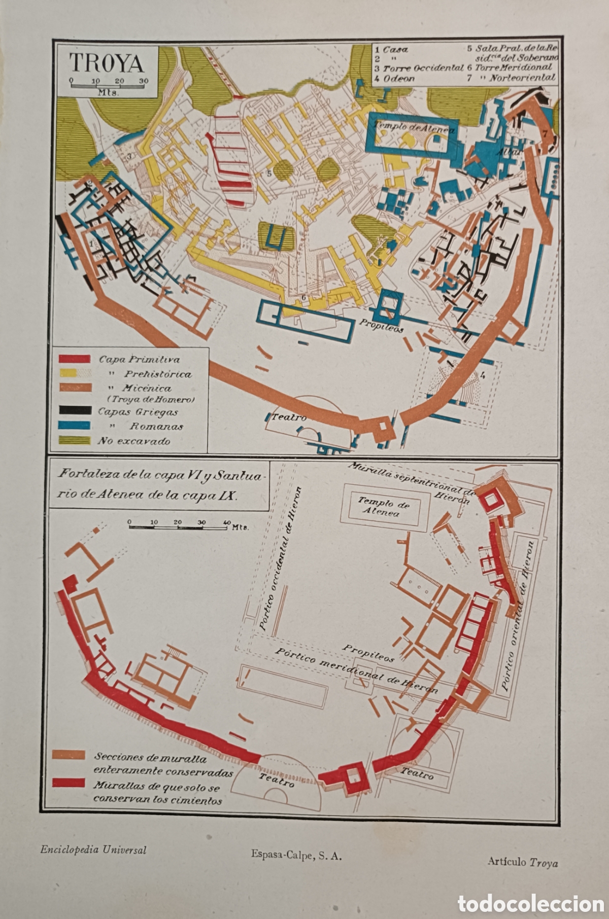 Mapas contempor&aacute;neos: Plano de la ciudad de Troya - Foto 1