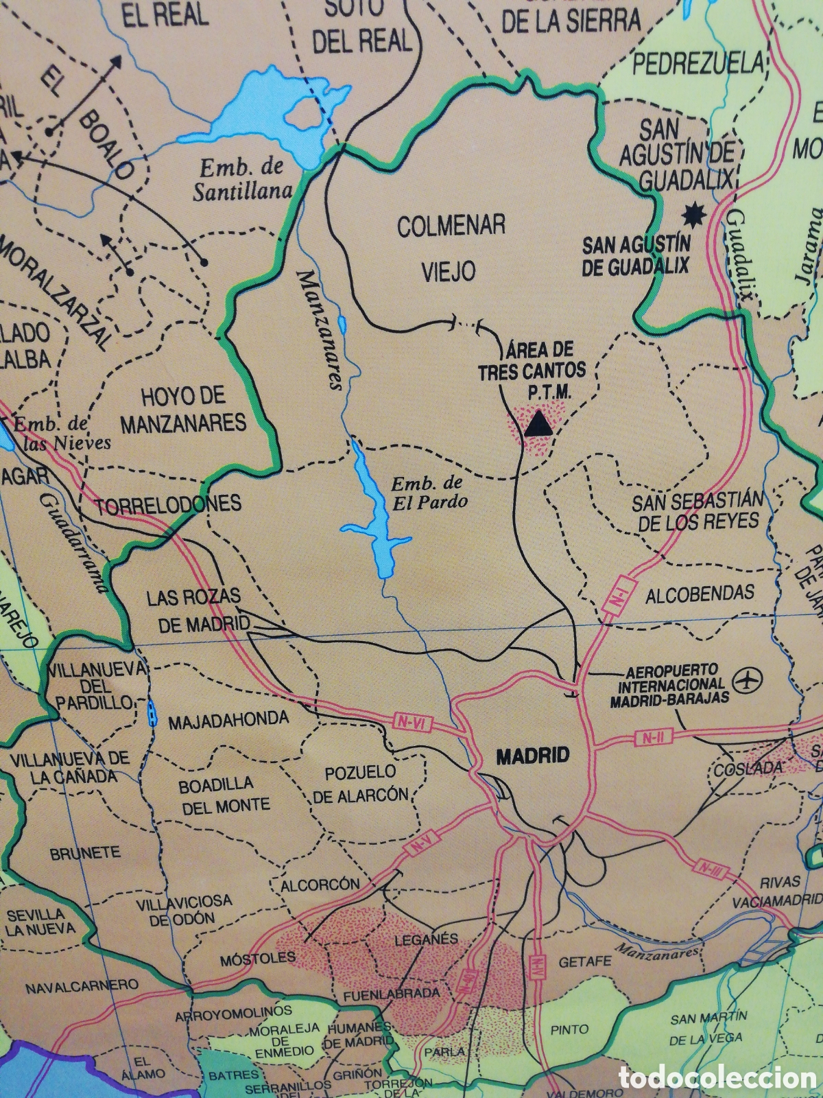 Mapas contempor&aacute;neos: Mapa Comunidad de Madrid. - Foto 3