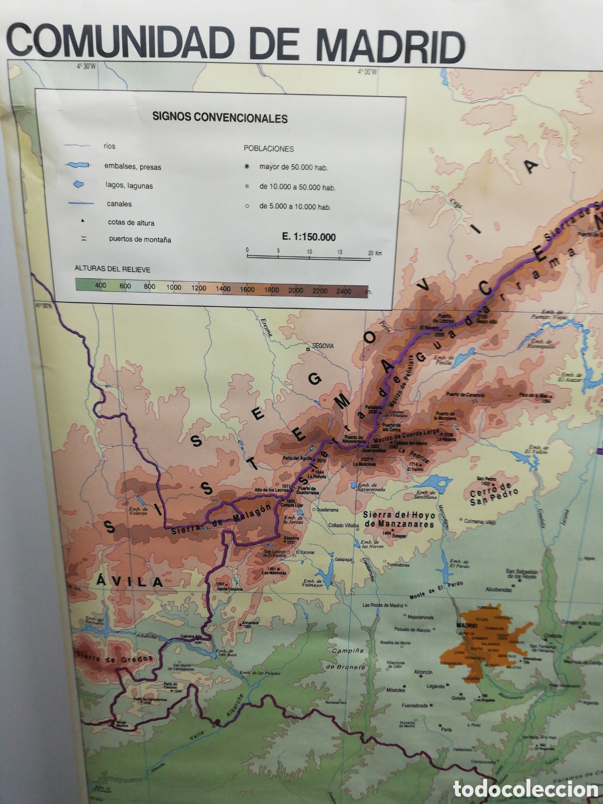 Mapas contempor&aacute;neos: Mapa Comunidad de Madrid. - Foto 4