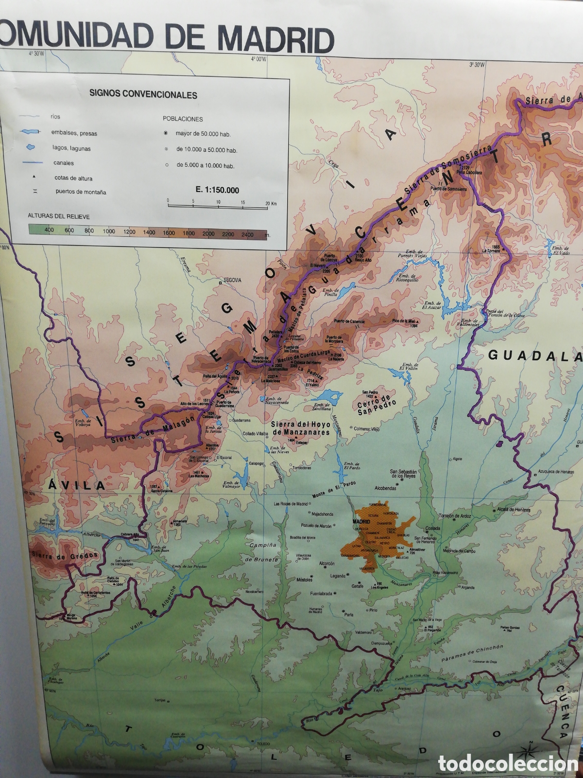 Mapas contempor&aacute;neos: Mapa Comunidad de Madrid. - Foto 6