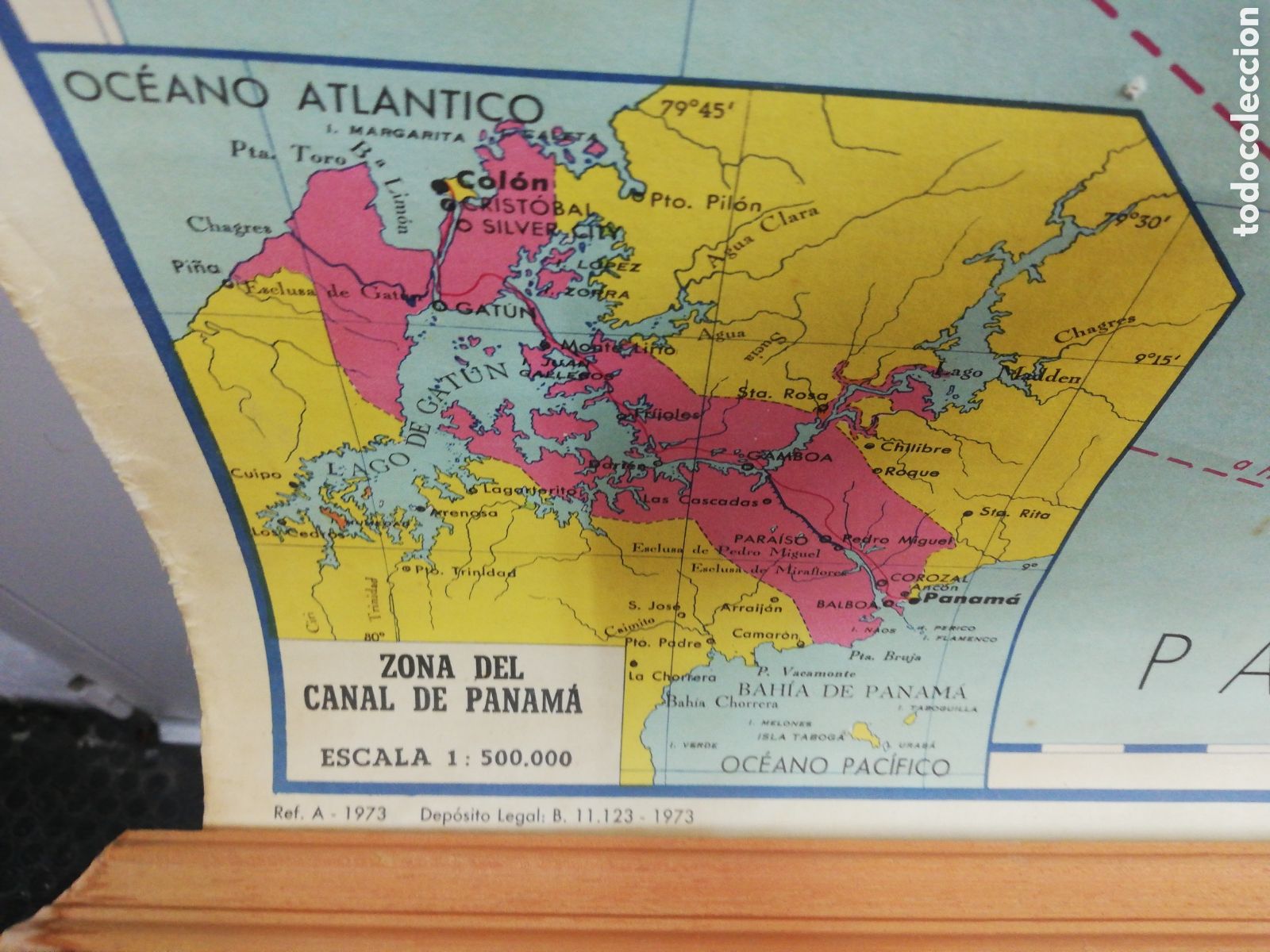 Mapas contempor&aacute;neos: Mapa Am&eacute;rica Central. Seix Barral. 1973. - Foto 2