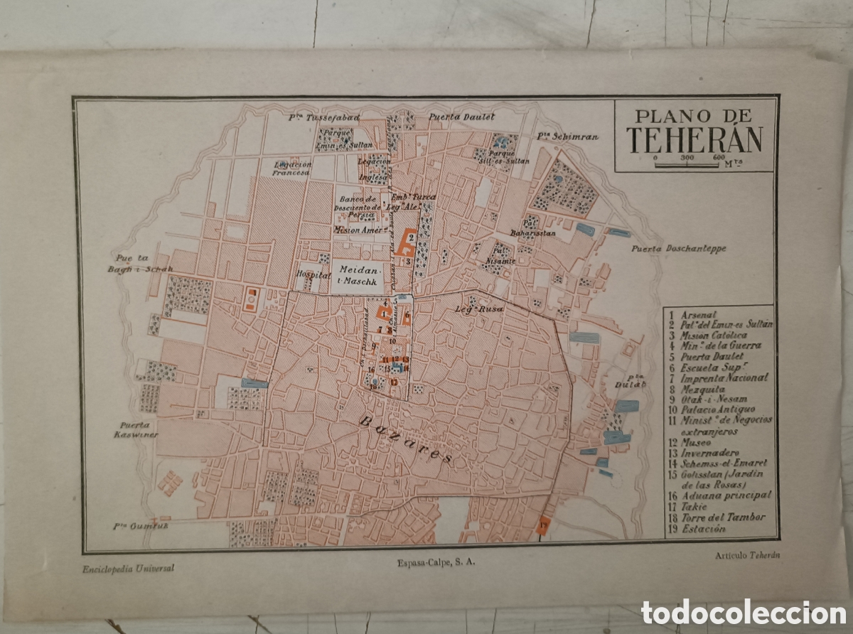 Mapas contempor&aacute;neos: Antiguo Plano de Teher&aacute;n - Foto 1