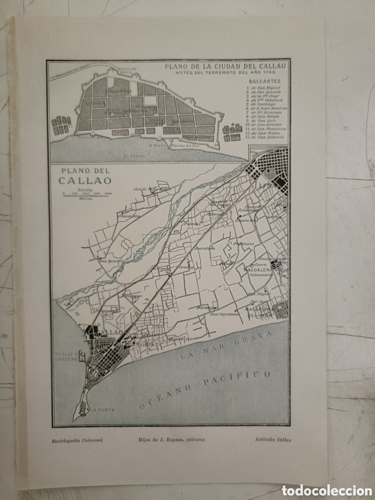 Mapas contempor&aacute;neos: Plano de la ciudad de Callao - Foto 1