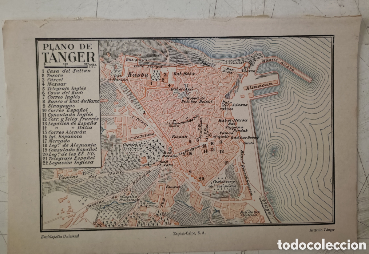 Mapas contempor&aacute;neos: Antiguo Plano de T&aacute;nger - Foto 1