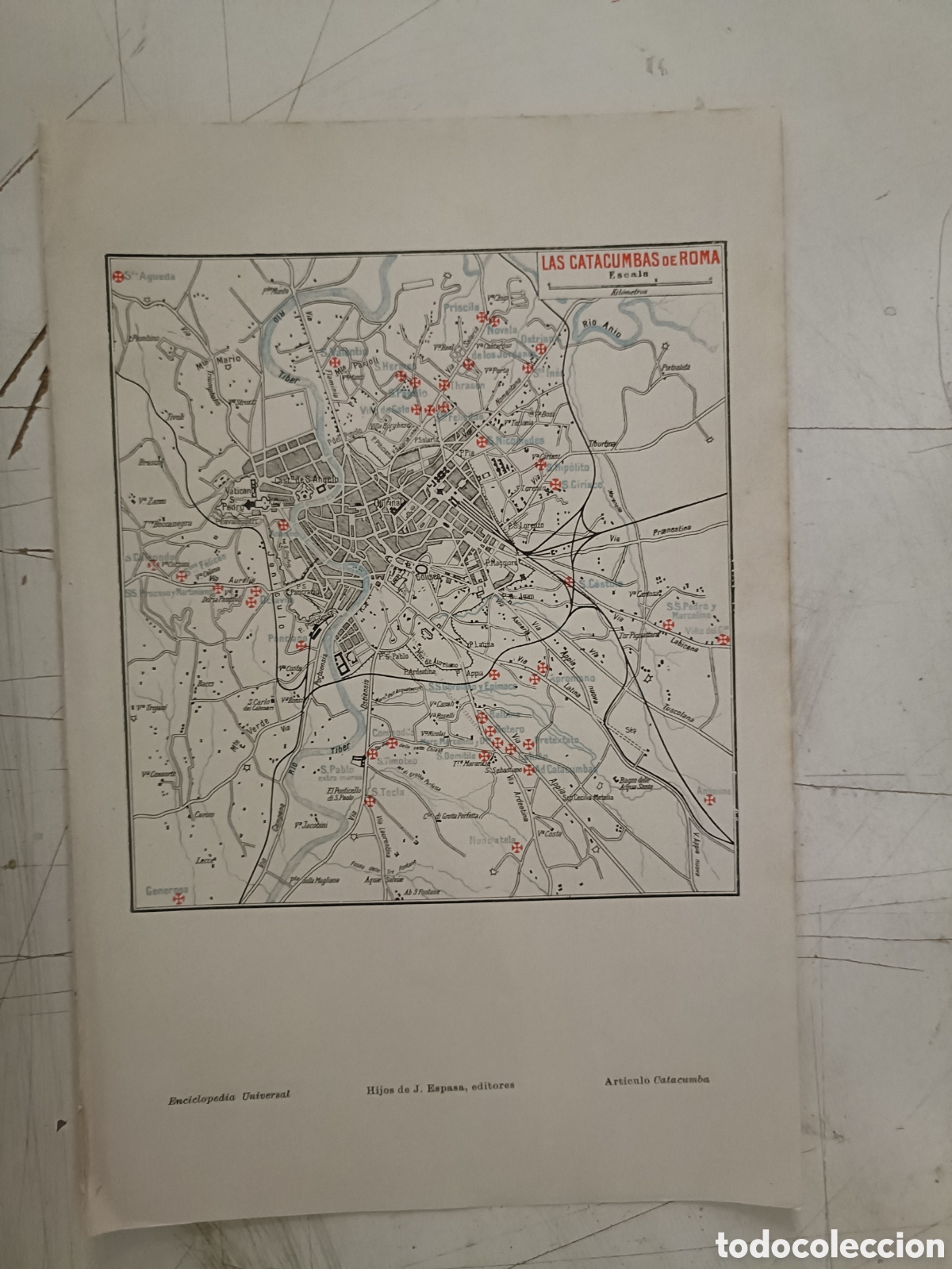 Mapas contempor&aacute;neos: Plano de las catacumbas de Roma - Foto 1