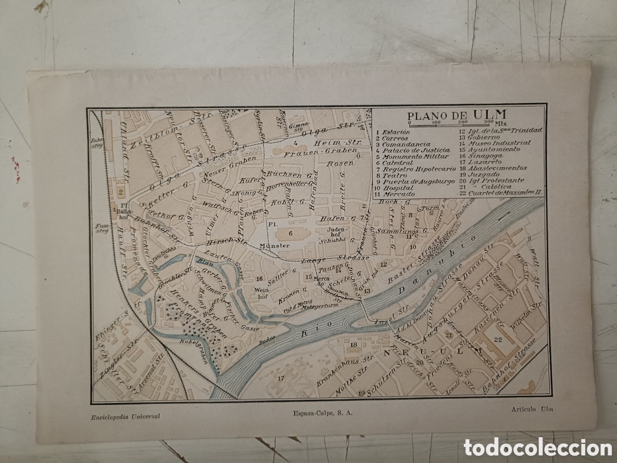 Mapas contempor&aacute;neos: Antiguo Plano de Ulm - Foto 1