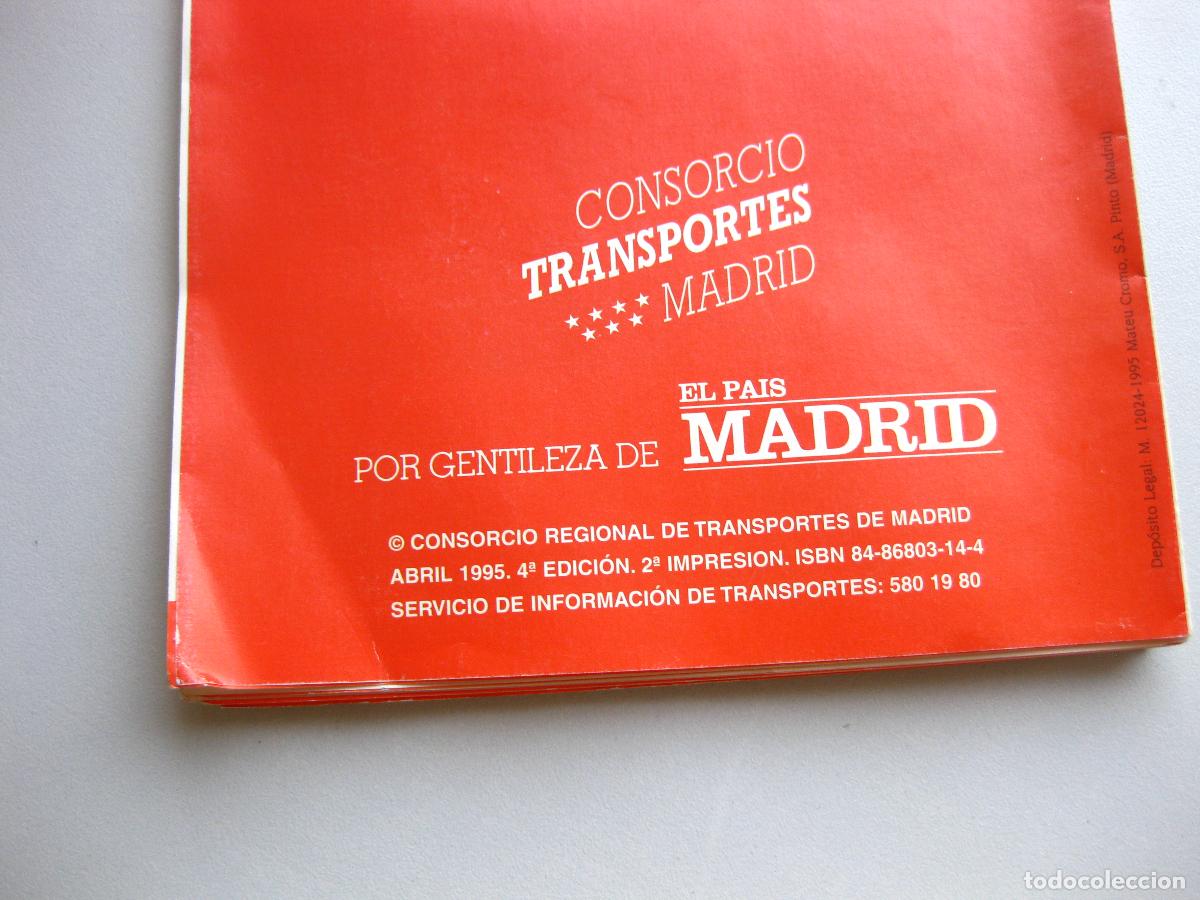 Mapas contempor&aacute;neos: PLANO DESPLEGABLE DE LOS TRANSPORTES DE MADRID. SERIE 3 - ABRIL 1995. CTM. CONSORCIO DE TRANSPORTES