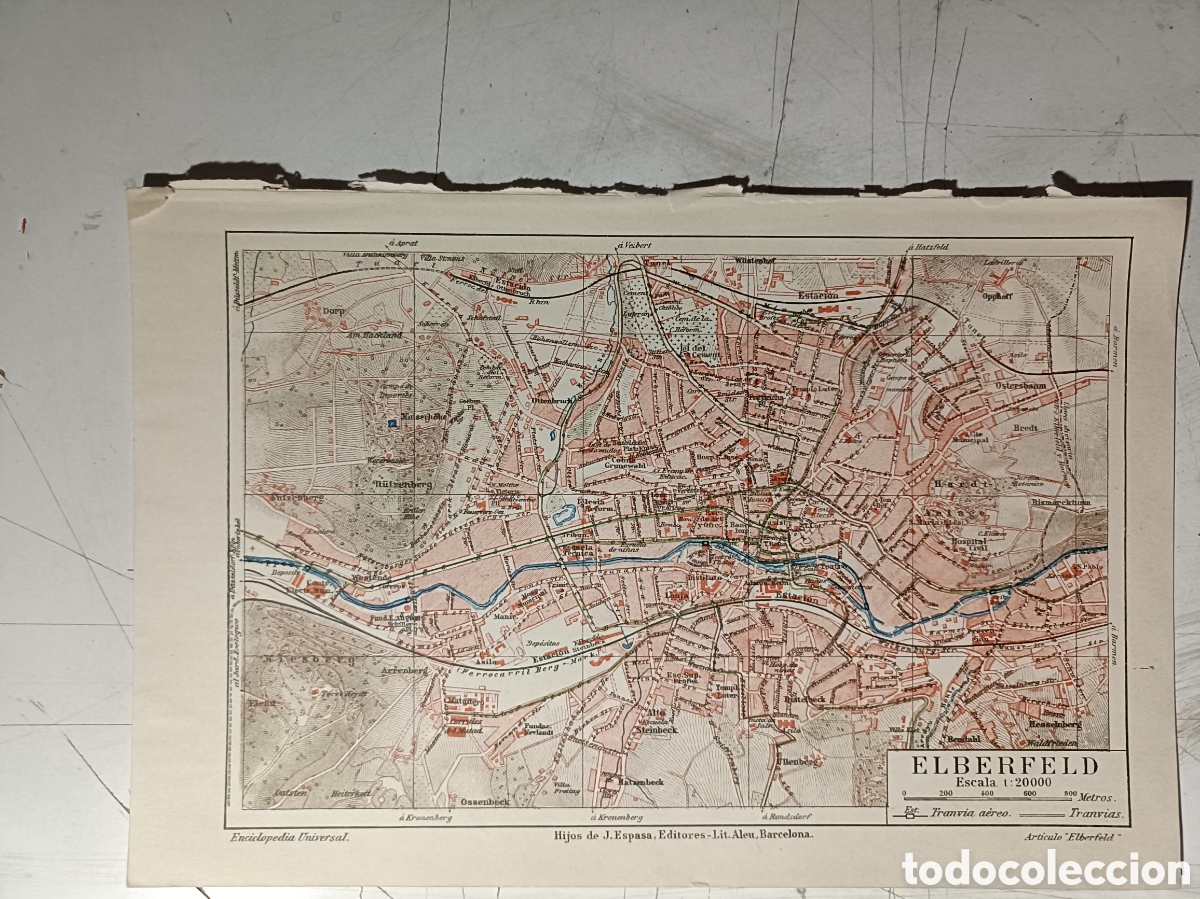 Mapas contempor&aacute;neos: Antiguo Plano de Elberfed - Foto 1