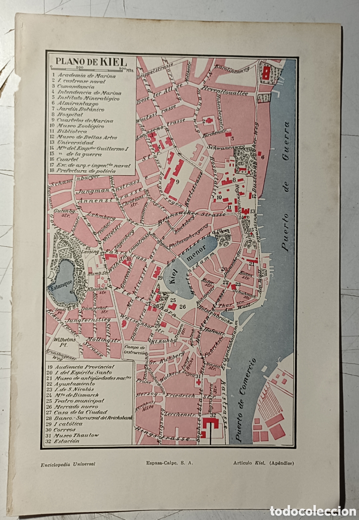 Mapas contempor&aacute;neos: Antiguo Plano de Kiel - Foto 1