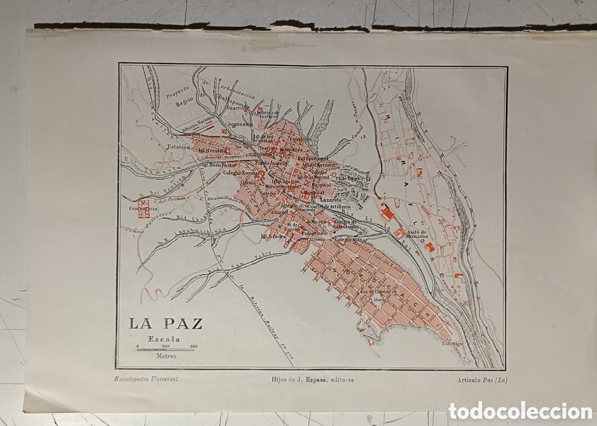 Mapas contempor&aacute;neos: Antiguo Plano de la ciudad de la Paz - Foto 1