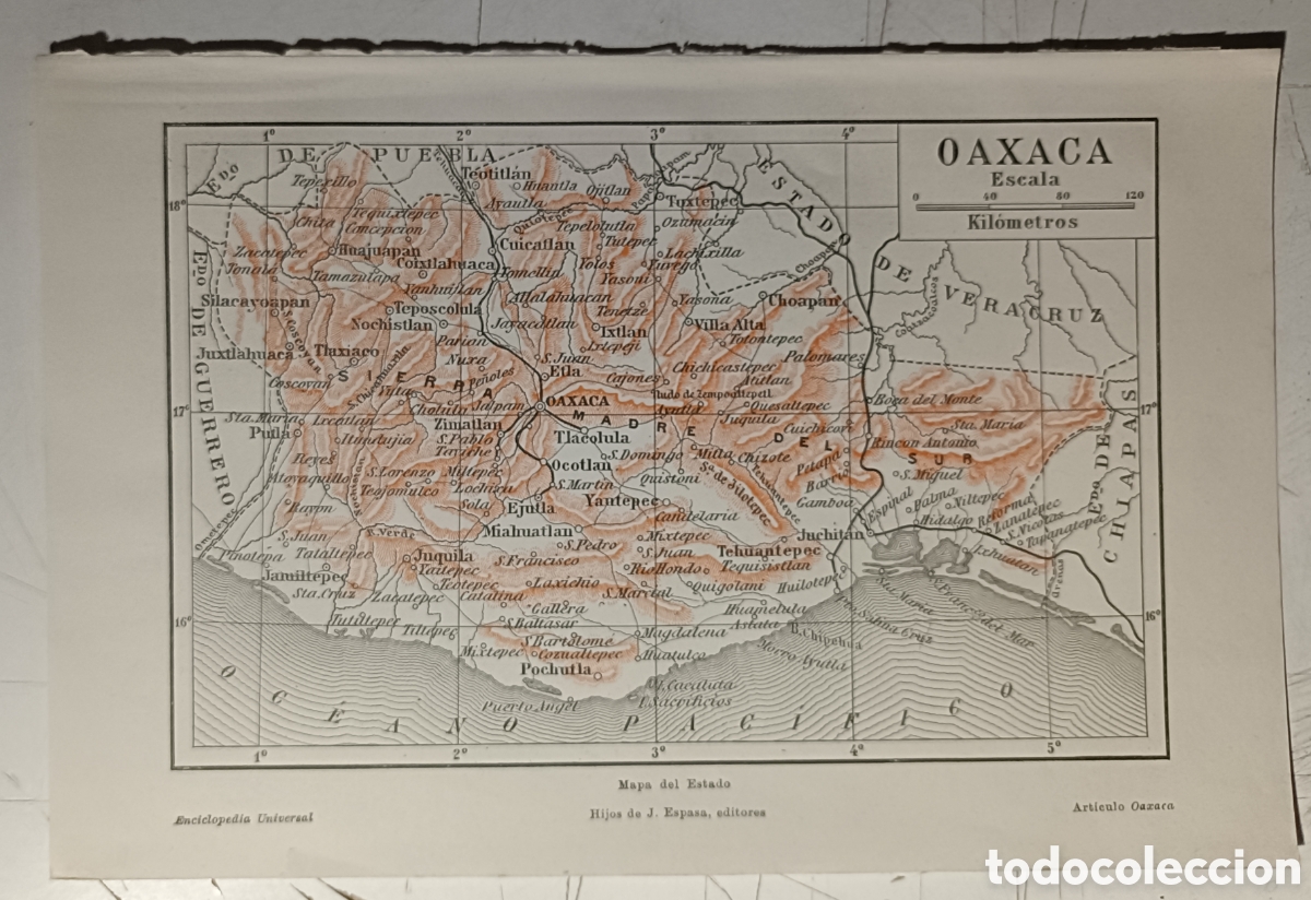 Mapas contempor&aacute;neos: Antiguo Plano de Oaxaca - Foto 1
