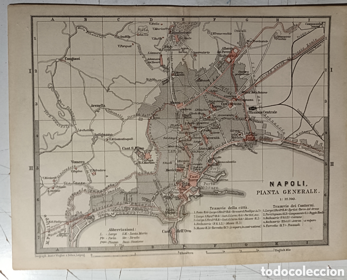 Mapas contempor&aacute;neos: Plano general de N&aacute;poles - Foto 1
