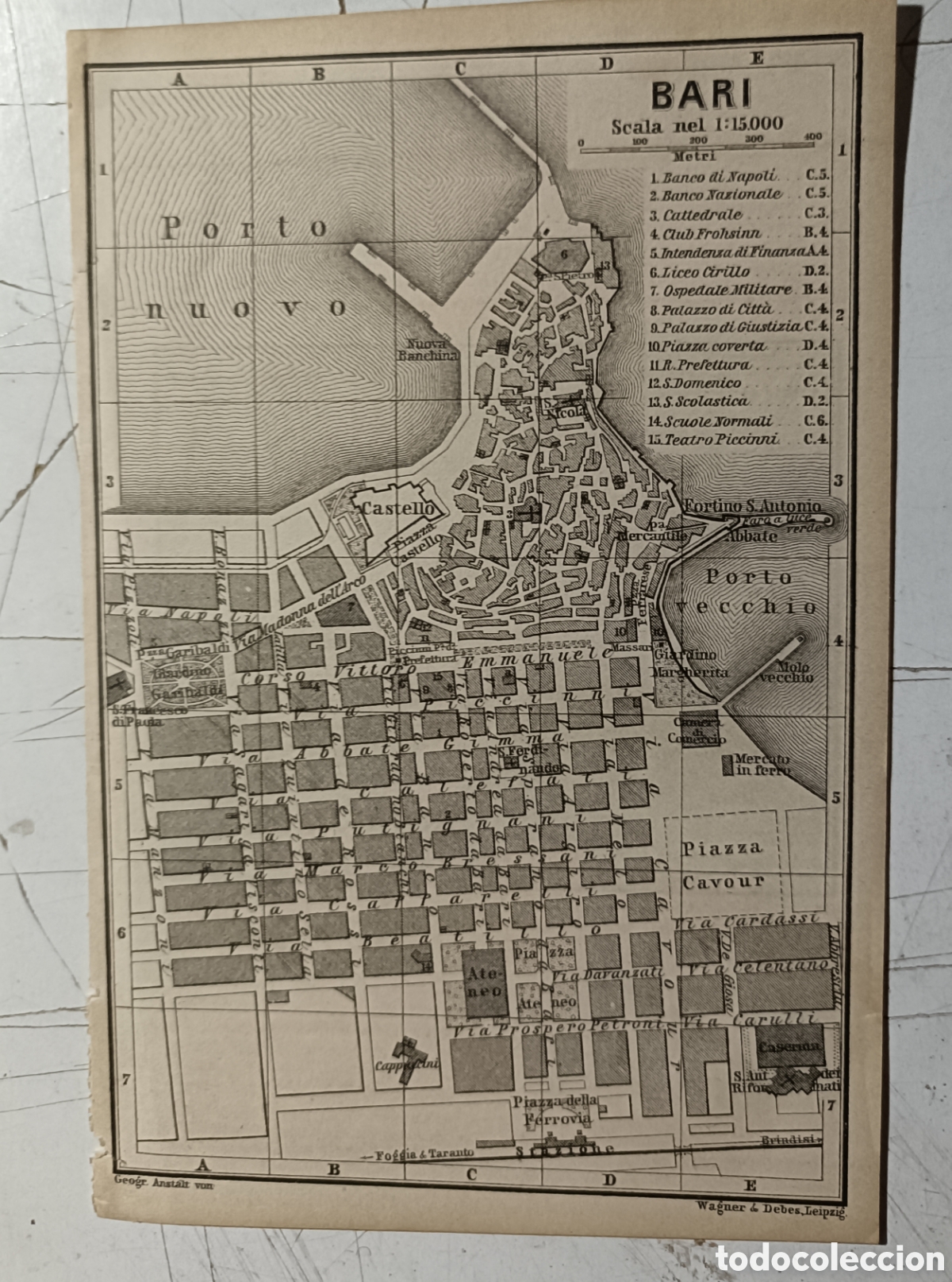 Mapas contempor&aacute;neos: Antiguo Plano de Bar&iacute; - Foto 1