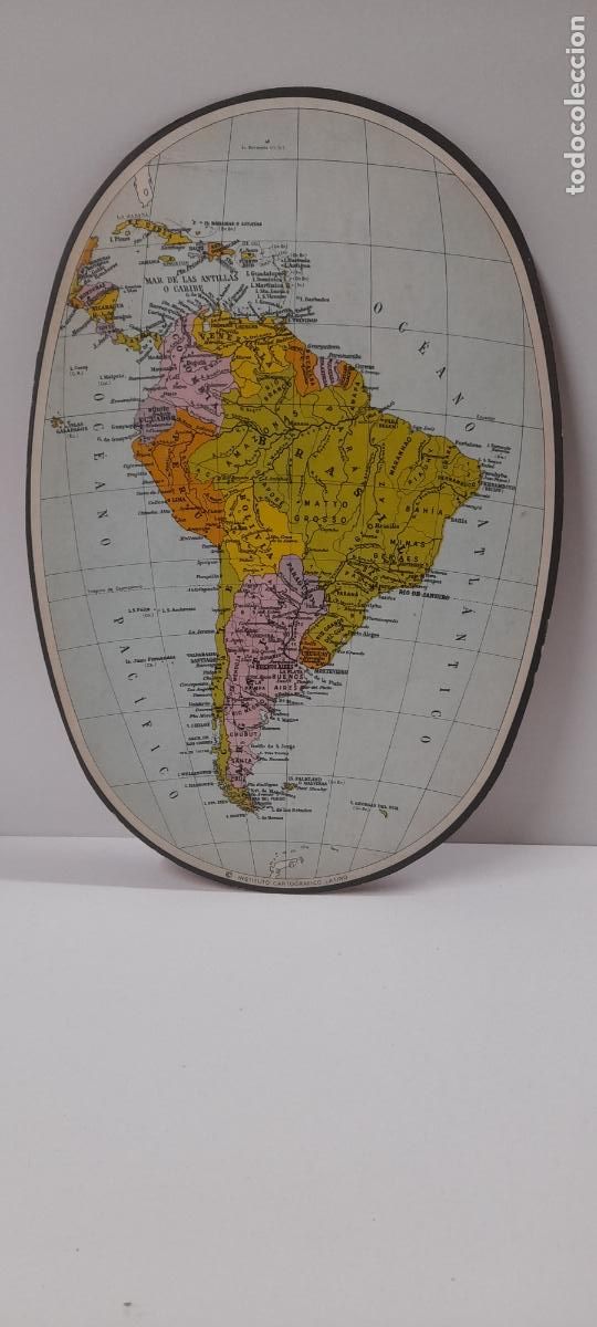 Mapas contempor&aacute;neos: MAPA . ARTICULO PROMOCIONAL DAYAMINERAL - VITAMIMAS Y MINERALES . ABBOTT . ORIGINAL A&Ntilde;OS 60