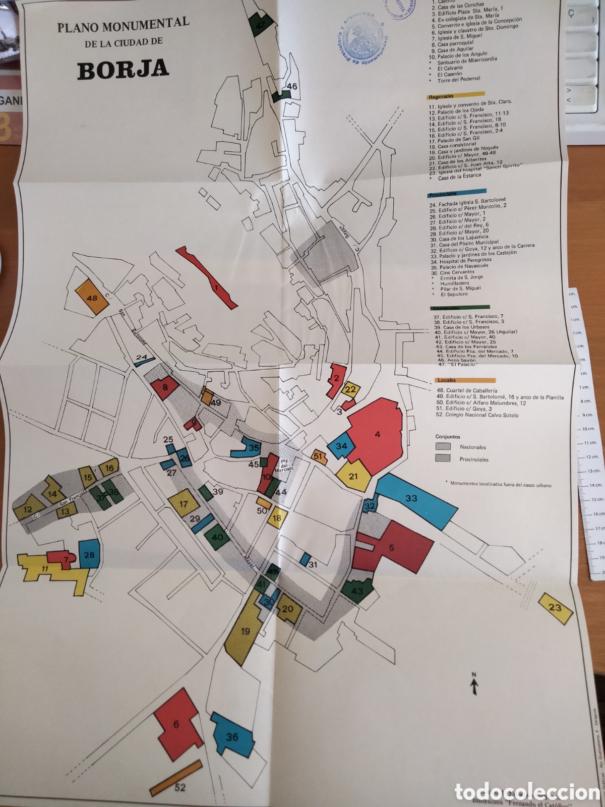 Mapas contempor&aacute;neos: Plano monumental de la ciudad de Borja - Foto 3