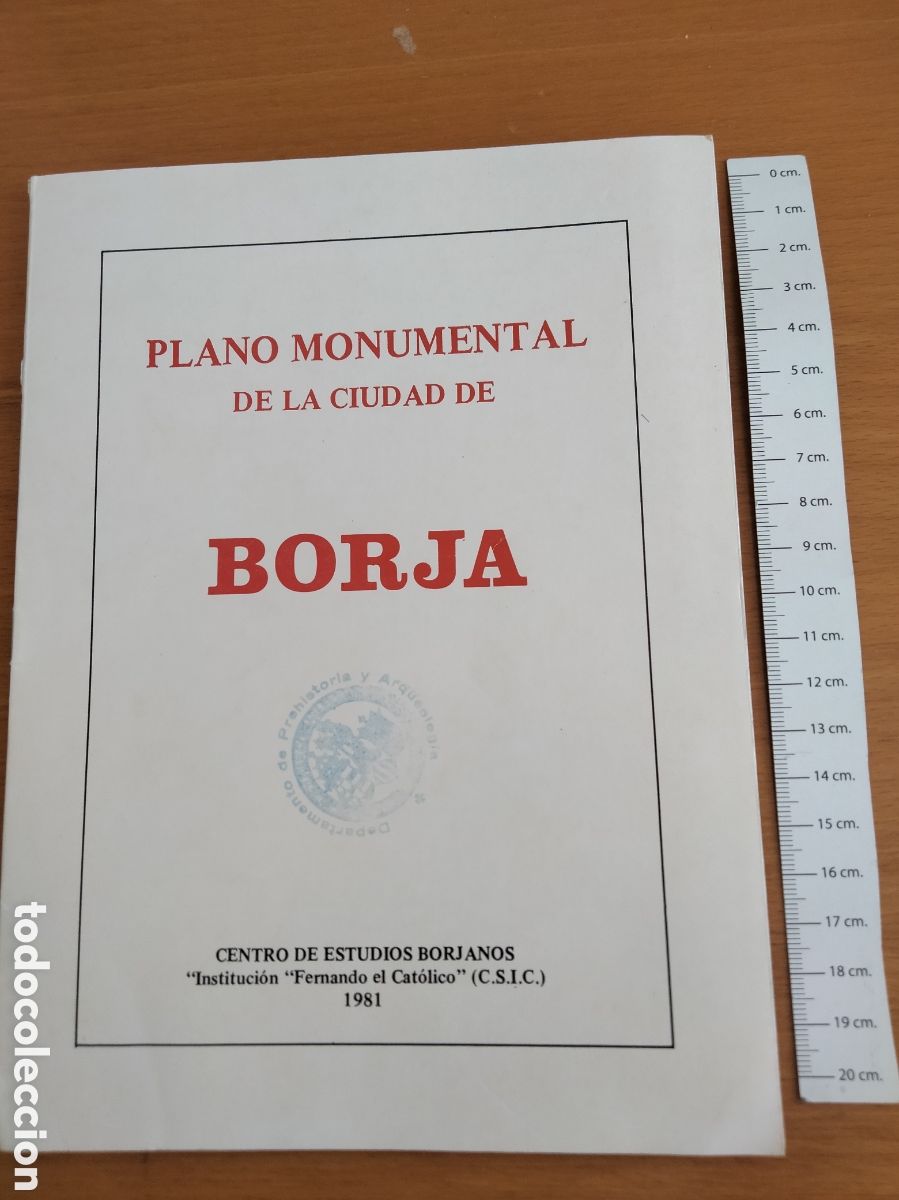 Mapas contempor&aacute;neos: Plano monumental de la ciudad de Borja - Foto 1