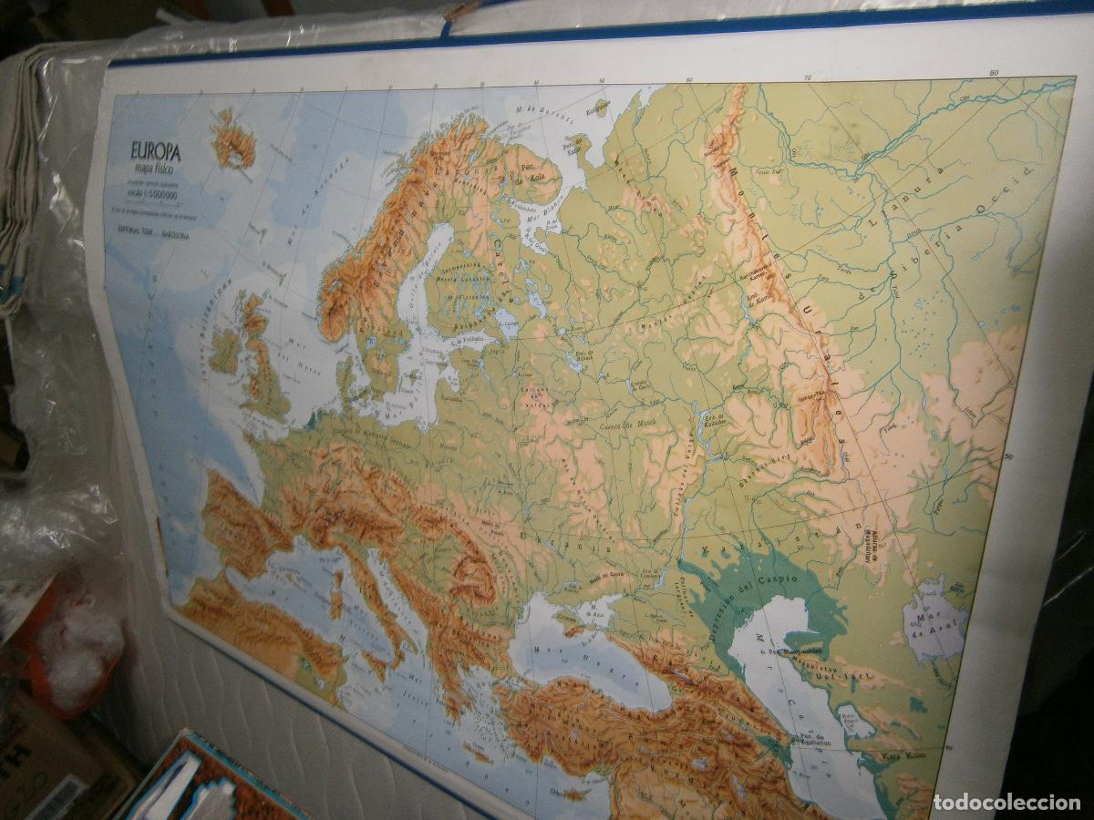 Mapas contempor&aacute;neos: ANTIGUO MAPA ESCOLAR - MAPA DE EUROPA - Foto 1