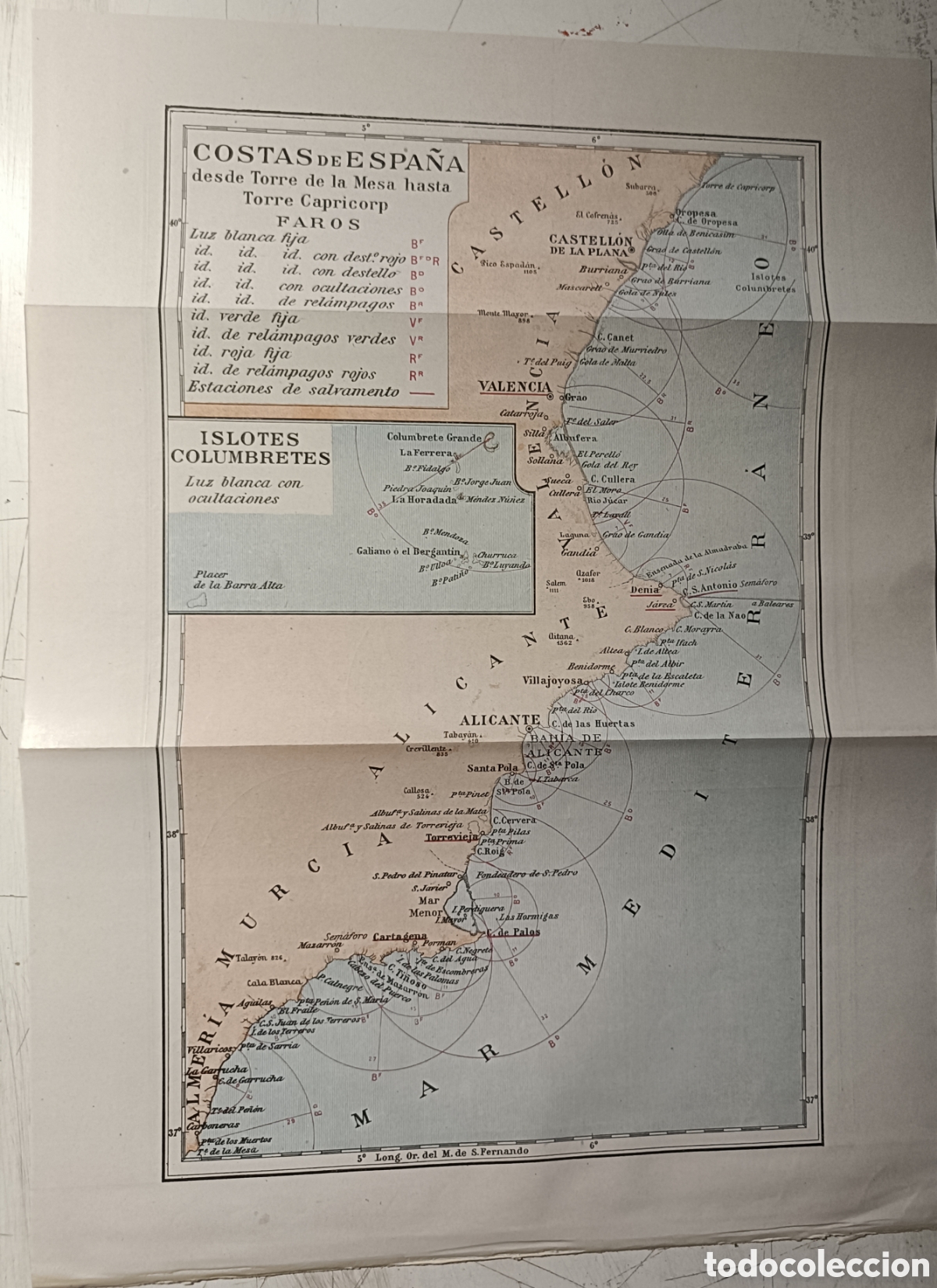 Mapas contempor&aacute;neos: Mapa de costas de Espa&ntilde;a - Foto 1