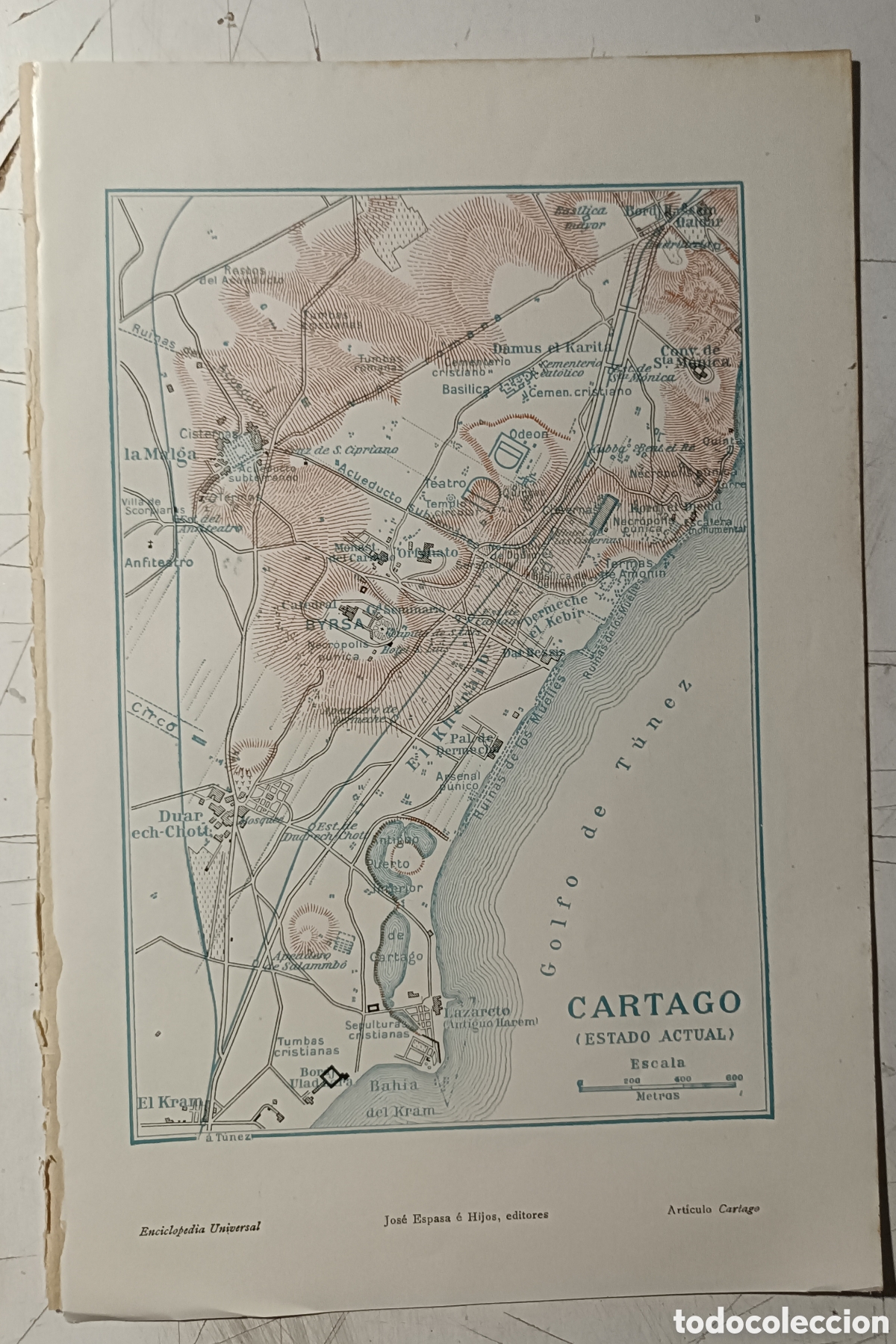 Mapas contempor&aacute;neos: Lamina de mapa de Cartago - Foto 1