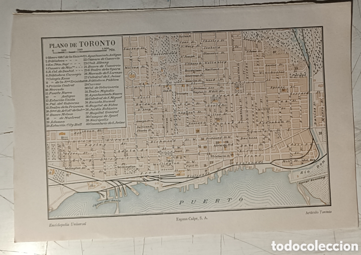 Mapas contempor&aacute;neos: Lamina de plano de Toronto - Foto 1