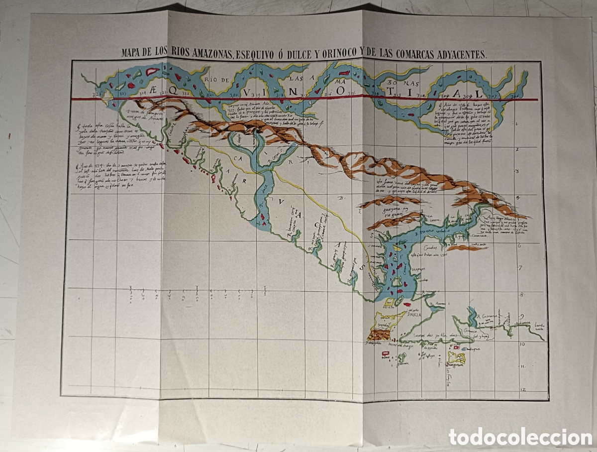 Mapas contempor&aacute;neos: Mapa de los rios Amazonas, Esquivos, O Dulce y Orinoco. - Foto 1