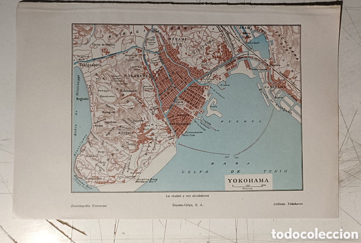 Mapas contempor&aacute;neos: Antiguo Mapa de Yokohama - Foto 1