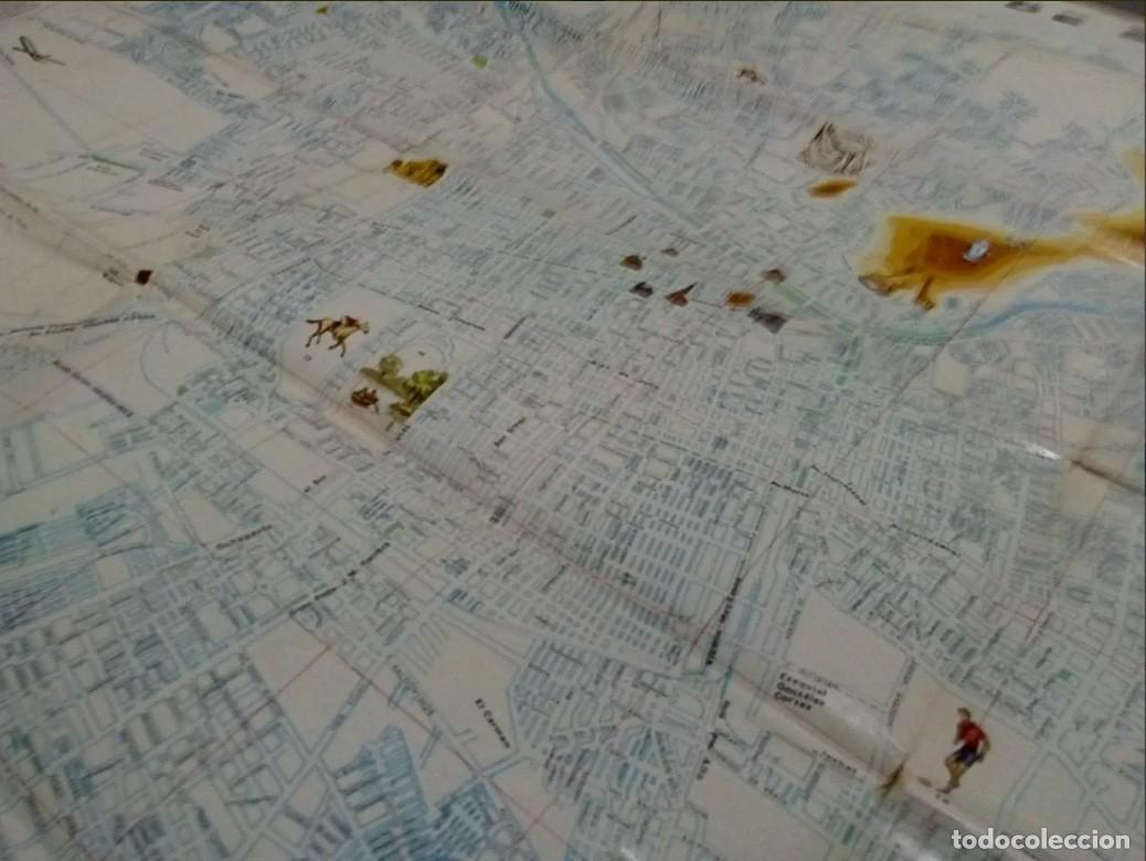 Contemporary maps: antiguo mapa de santiago de chile de 1973