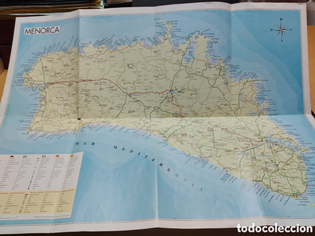 Mapas contempor&aacute;neos: MAPA ARQUEOL&Oacute;GICO DE MENORCA - Foto 2