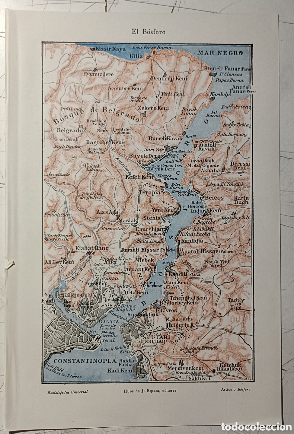 Mapas contempor&aacute;neos: Mapa de la regi&oacute;n de El B&oacute;sforo - Foto 1