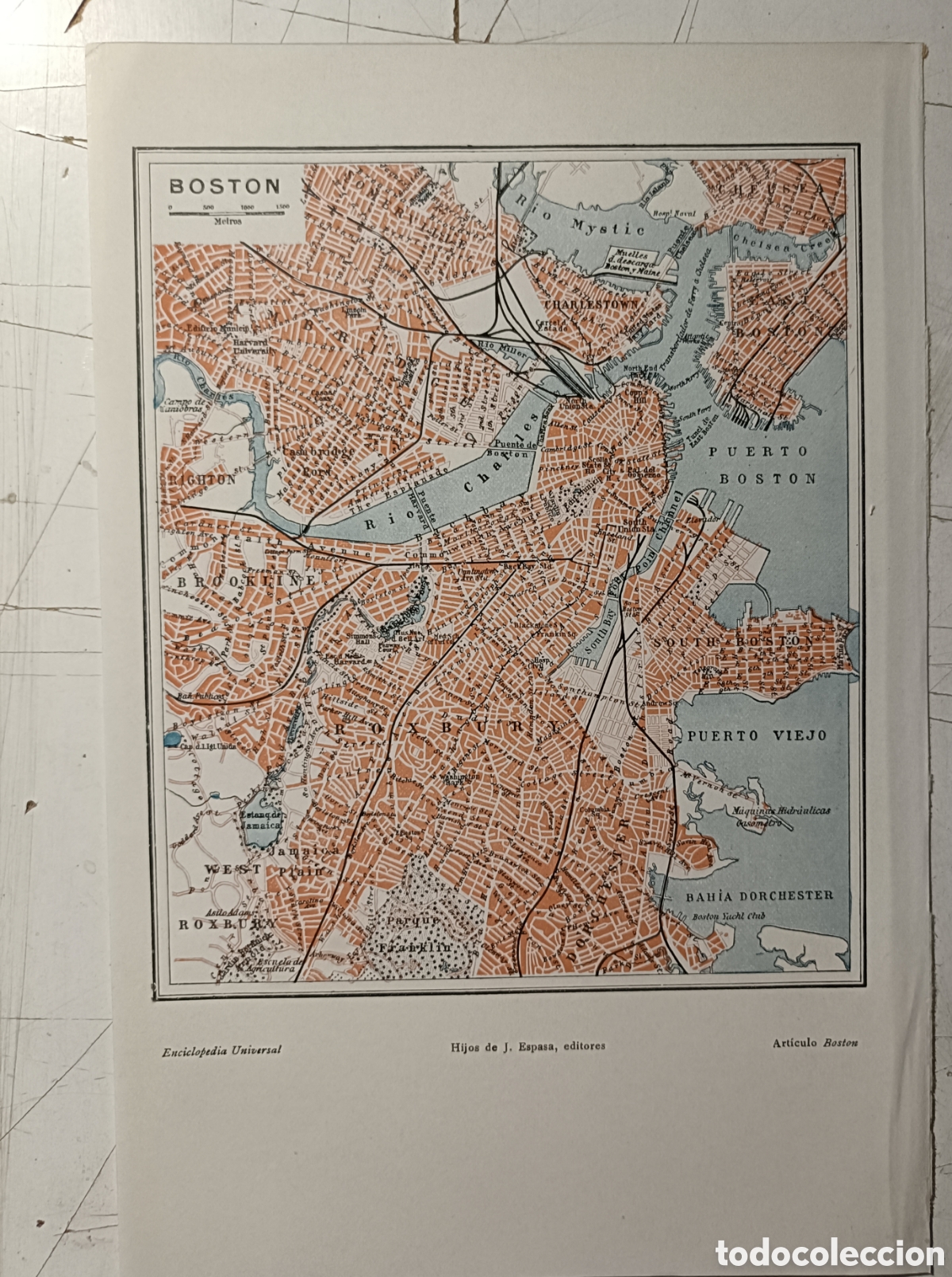 Mapas contempor&aacute;neos: Antiguo plano de Boston - Foto 1