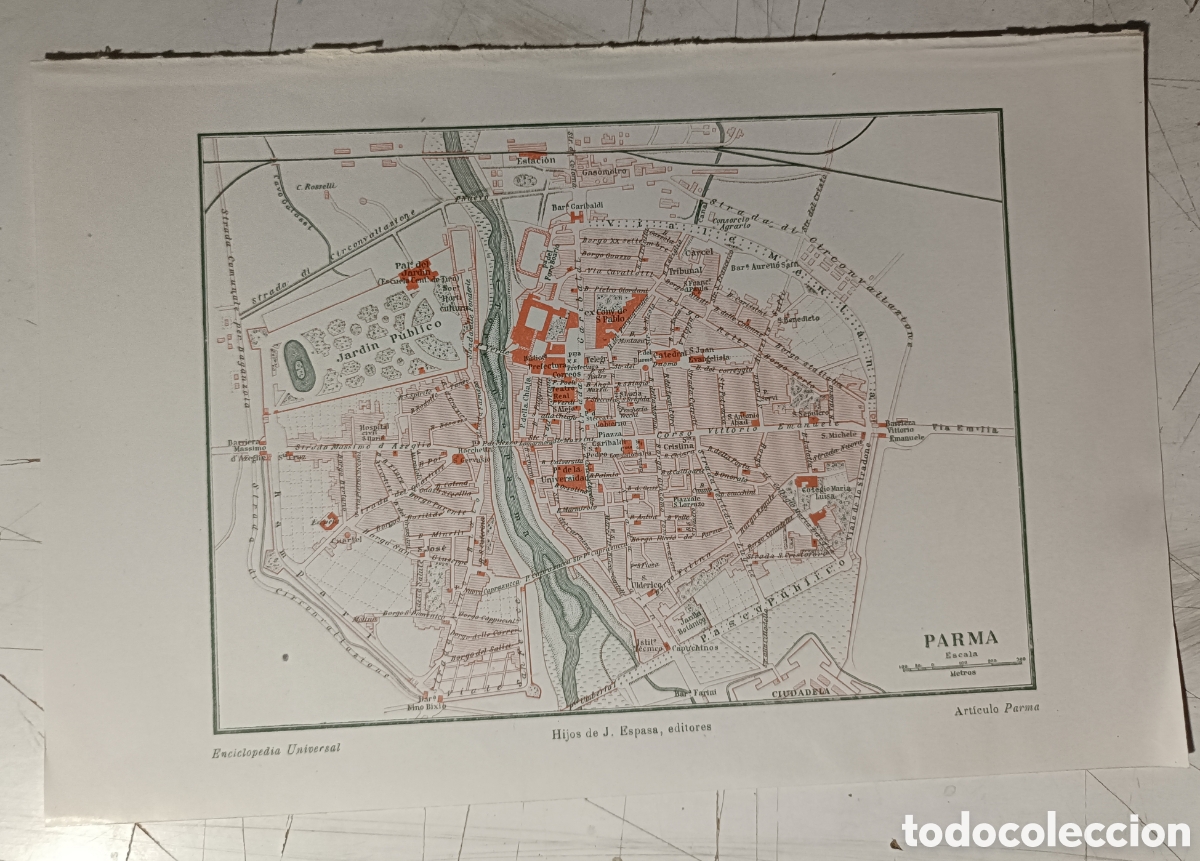 Mapas contempor&aacute;neos: Antiguo plano de Parma - Foto 1