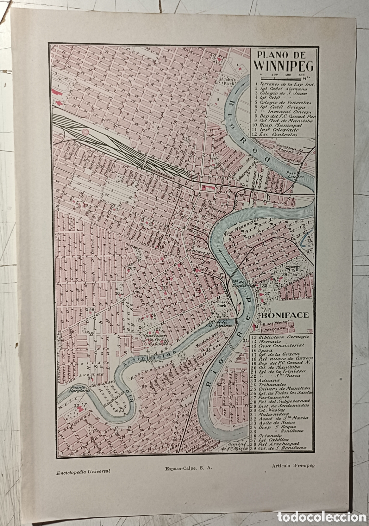 Mapas contempor&aacute;neos: Antiguo plano de Winnipeg - Foto 1