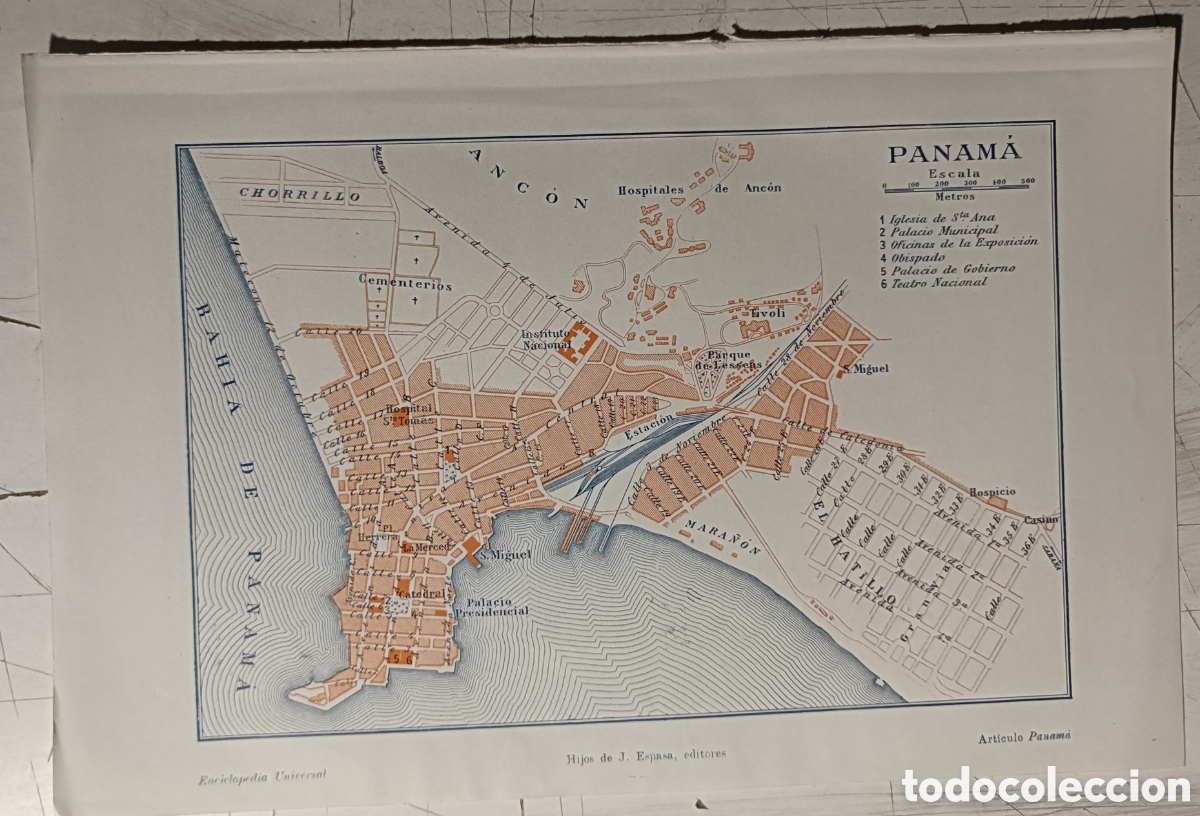 Mapas contempor&aacute;neos: Antiguo plano de Panama - Foto 1