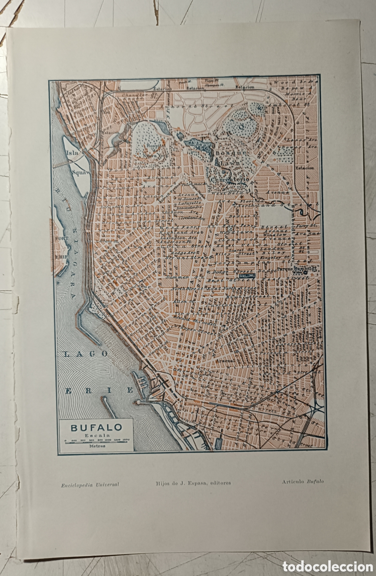 Mapas contempor&aacute;neos: Antiguo plano de B&uacute;falo - Foto 1