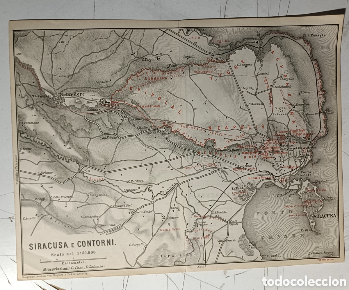 Mapas contempor&aacute;neos: Mapa de Siracusa e contorni - Foto 1