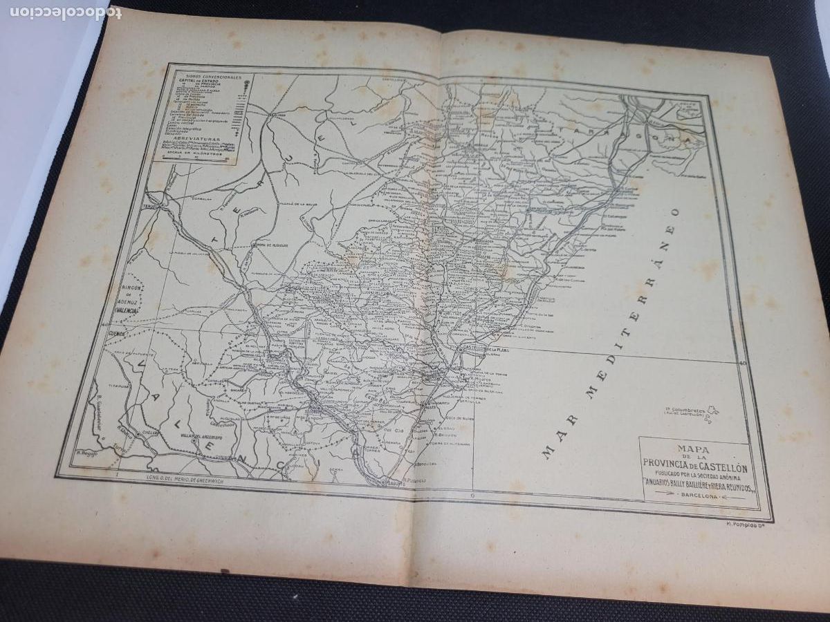 Mapas contempor&aacute;neos: Mapa antiguo de CASTELLON DE L APLANA - Foto 1