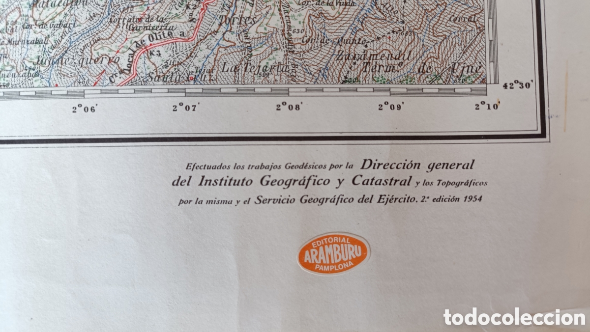 Mapas contempor&aacute;neos: Mapa de la zona de Navascues - Foto 2