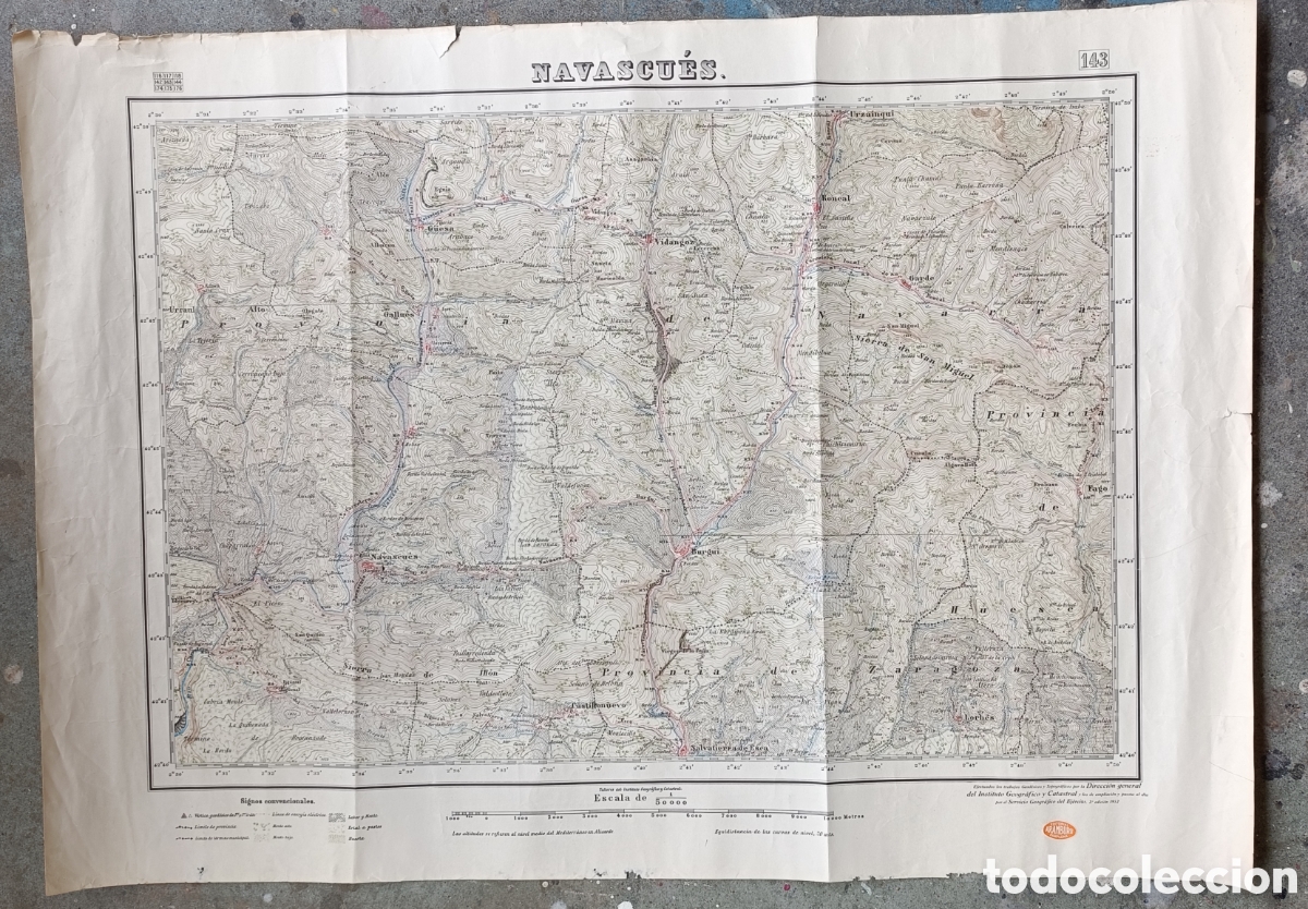 Mapas contempor&aacute;neos: Mapa de la zona de Navascues - Foto 1