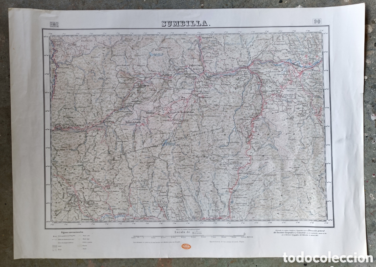 Mapas contempor&aacute;neos: Mapa de la zona de Sumbilla - Foto 1