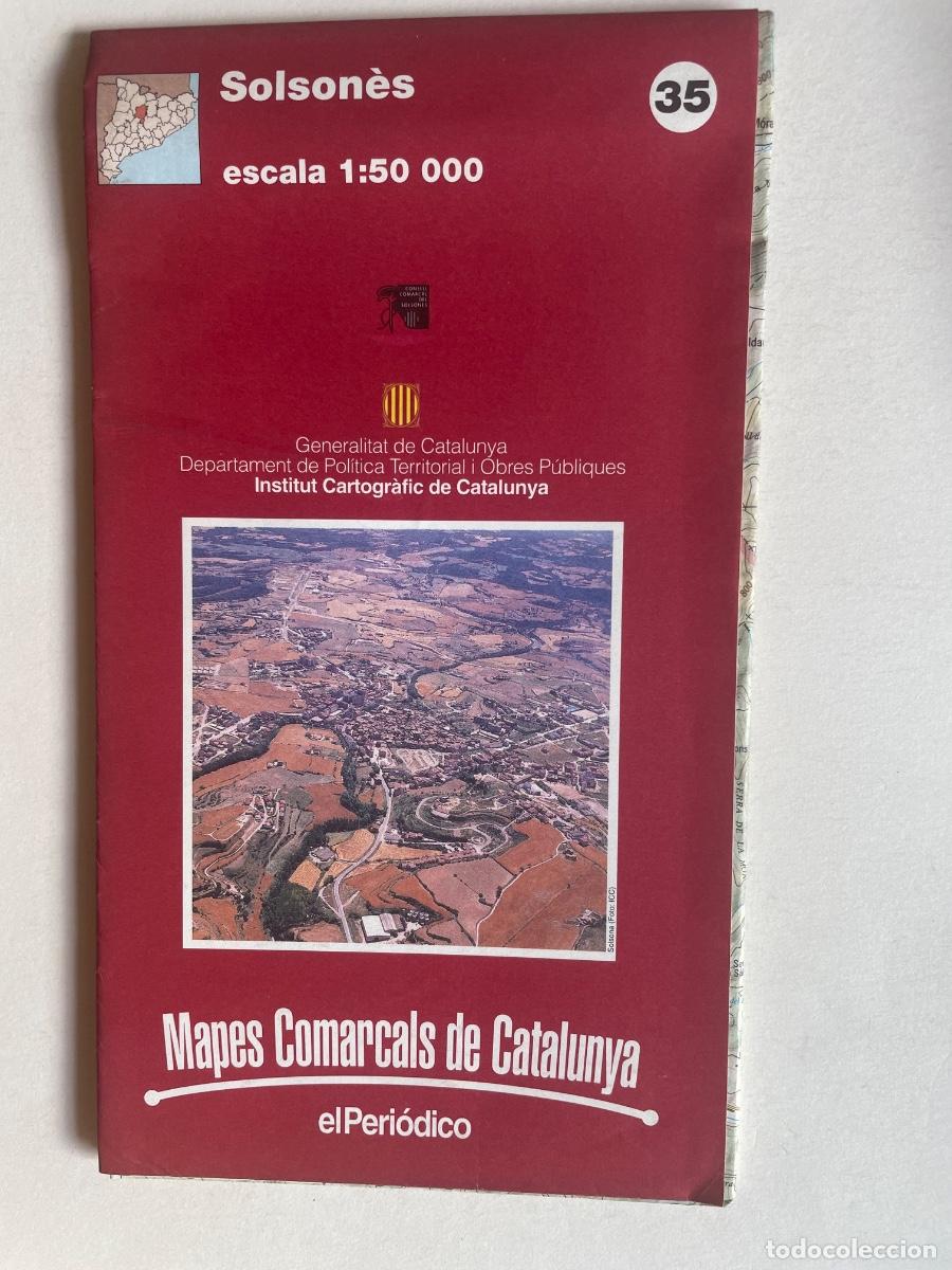 Mapas contempor&aacute;neos: Mapes Comarcals de Catalunya. 35 Solson&egrave;s. 1996. - Foto 1