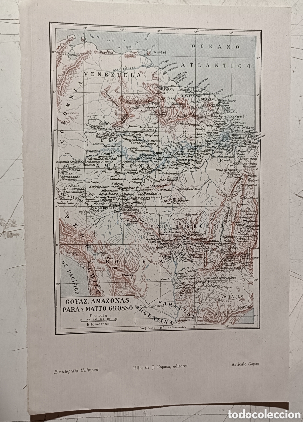 Mapas contempor&aacute;neos: Plano de Goyaz, Amazonas, Par&aacute; y Mattogrosso - Foto 1