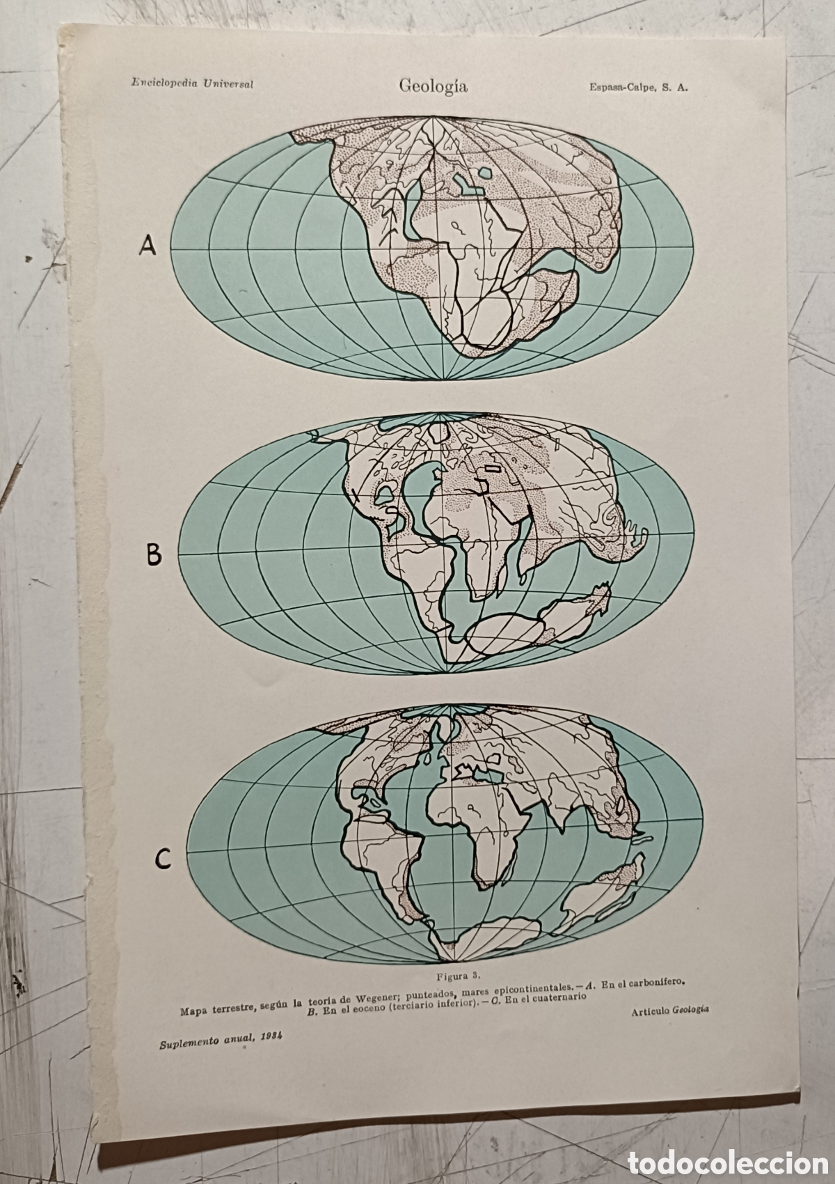 Mapas contempor&aacute;neos: Fases geol&oacute;gicas de la tierra - Foto 1