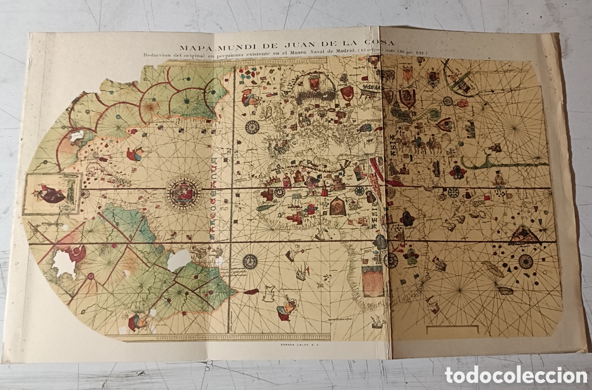 Mapas contempor&aacute;neos: Mapa mundi de Juan de la Cosa - Foto 1