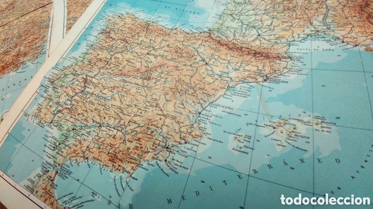 Mapas contempor&aacute;neos: Lote laminas mapas Espa&ntilde;a - Foto 2