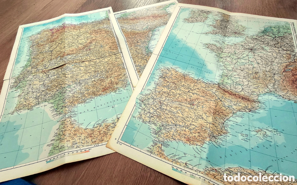 Mapas contempor&aacute;neos: Lote laminas mapas Espa&ntilde;a - Foto 1