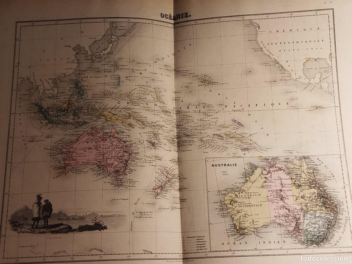 Mapas contempor&aacute;neos: 1884. Mapa. Oceanie. Migeon. - Foto 1