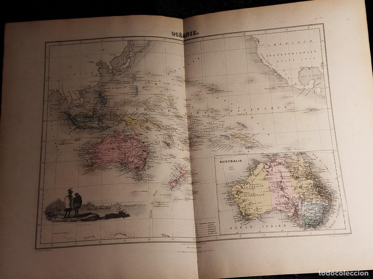 Mapas contempor&aacute;neos: 1884. Mapa. Oceanie. Migeon. - Foto 2