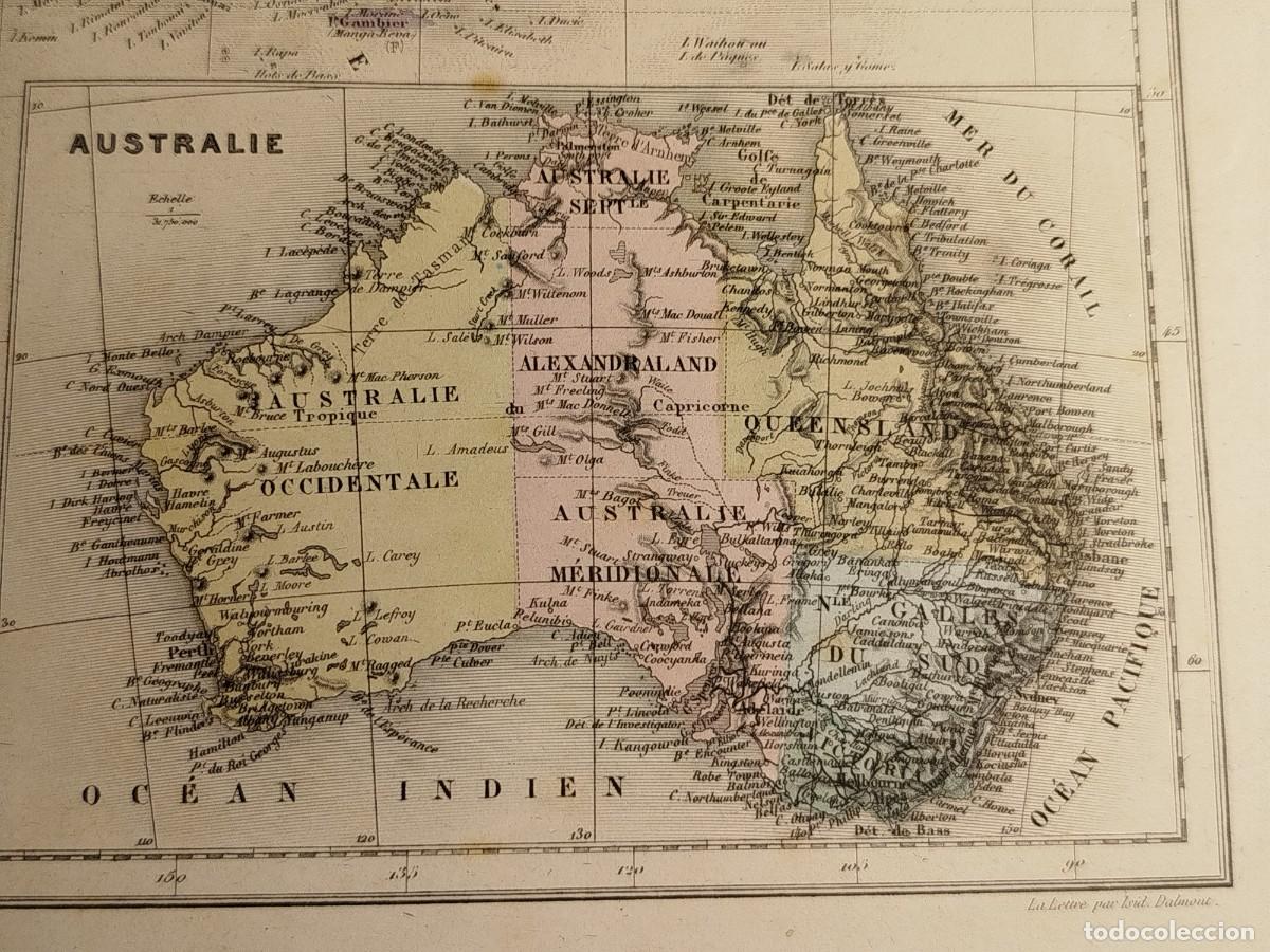 Mapas contempor&aacute;neos: 1884. Mapa. Oceanie. Migeon. - Foto 7
